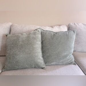 Green Corduroy Throw Pillows